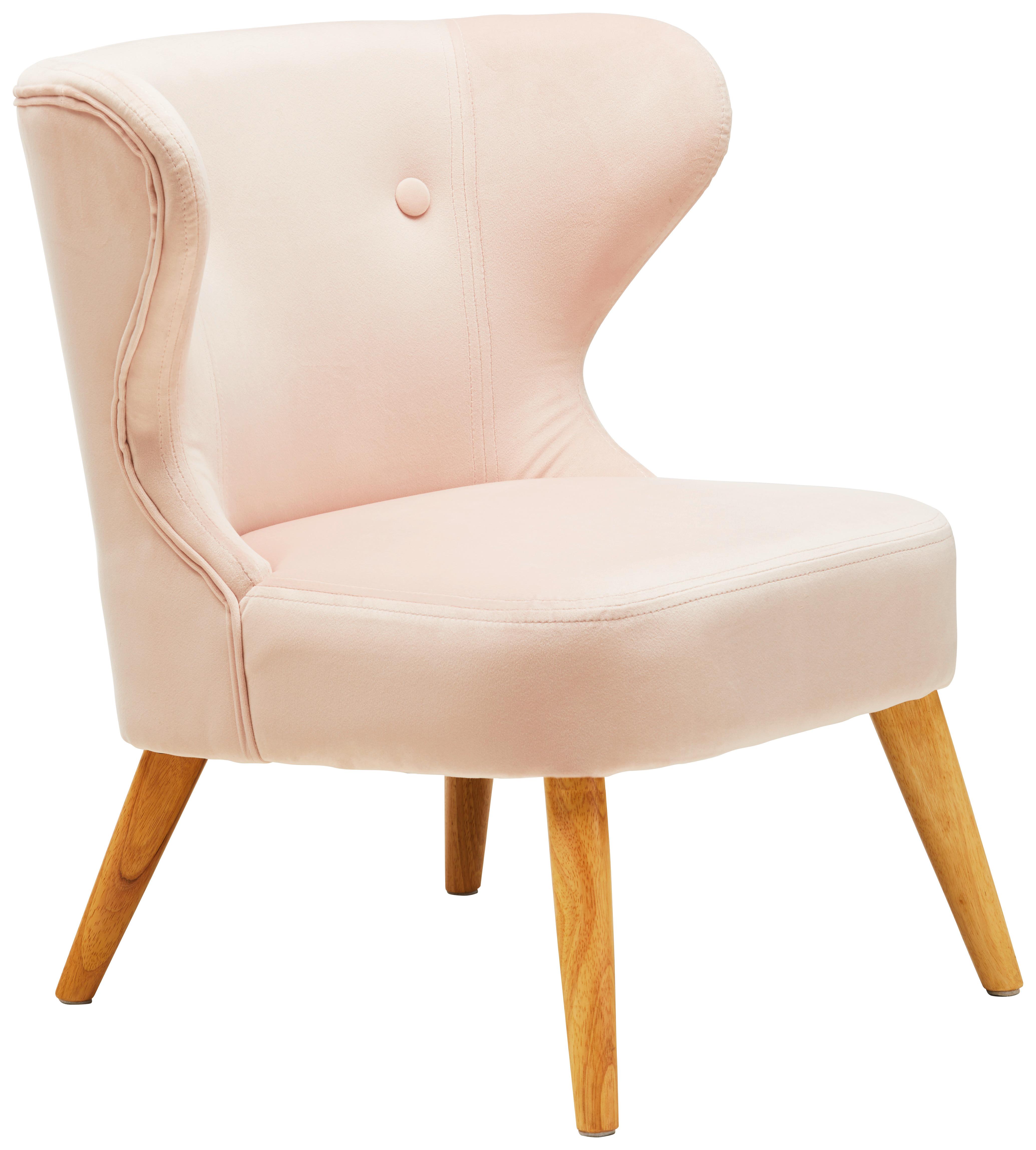 Dětské Křeslo Felina - růžová, Romantický / Rustikální, dřevo/textil (50/58/49,5cm) - Modern Living