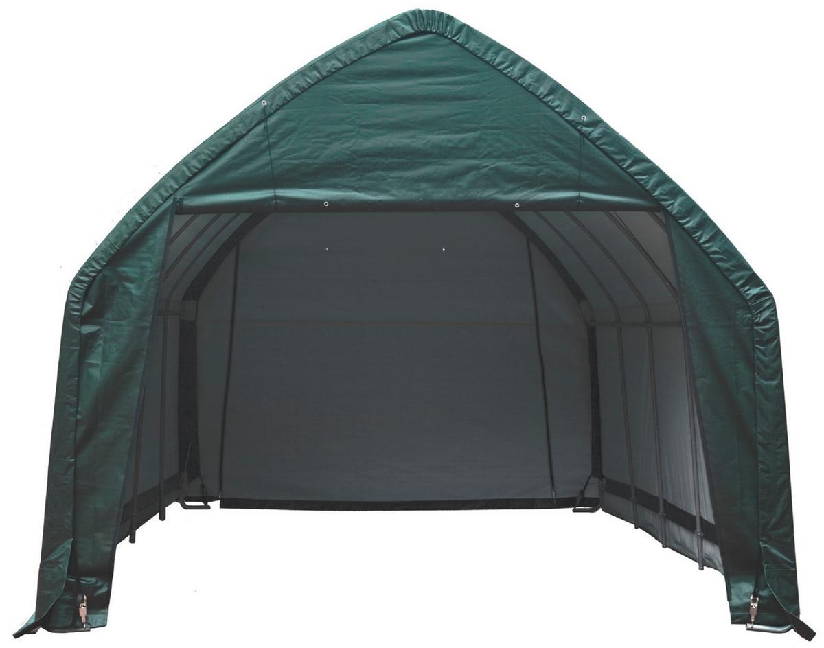 Kleingarage Garage-In-A-Box 23,8m² - Grün, Basics, Kunststoff (390/370/610cm)