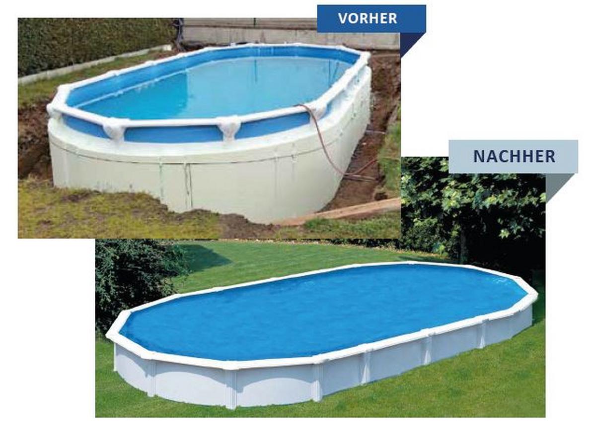 Wand-Isolationsset Protector T60 Oval BxL: 460x60 cm - Weiß, Basics, Kunststoff (460/60/920cm)