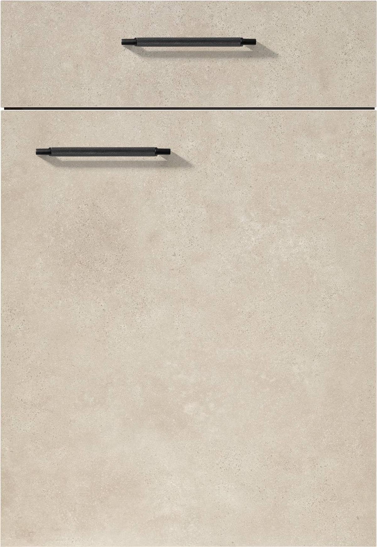Front: Beton Sand Front Riga - Sandfarben, MODERN, Holzwerkstoff - Vertico
