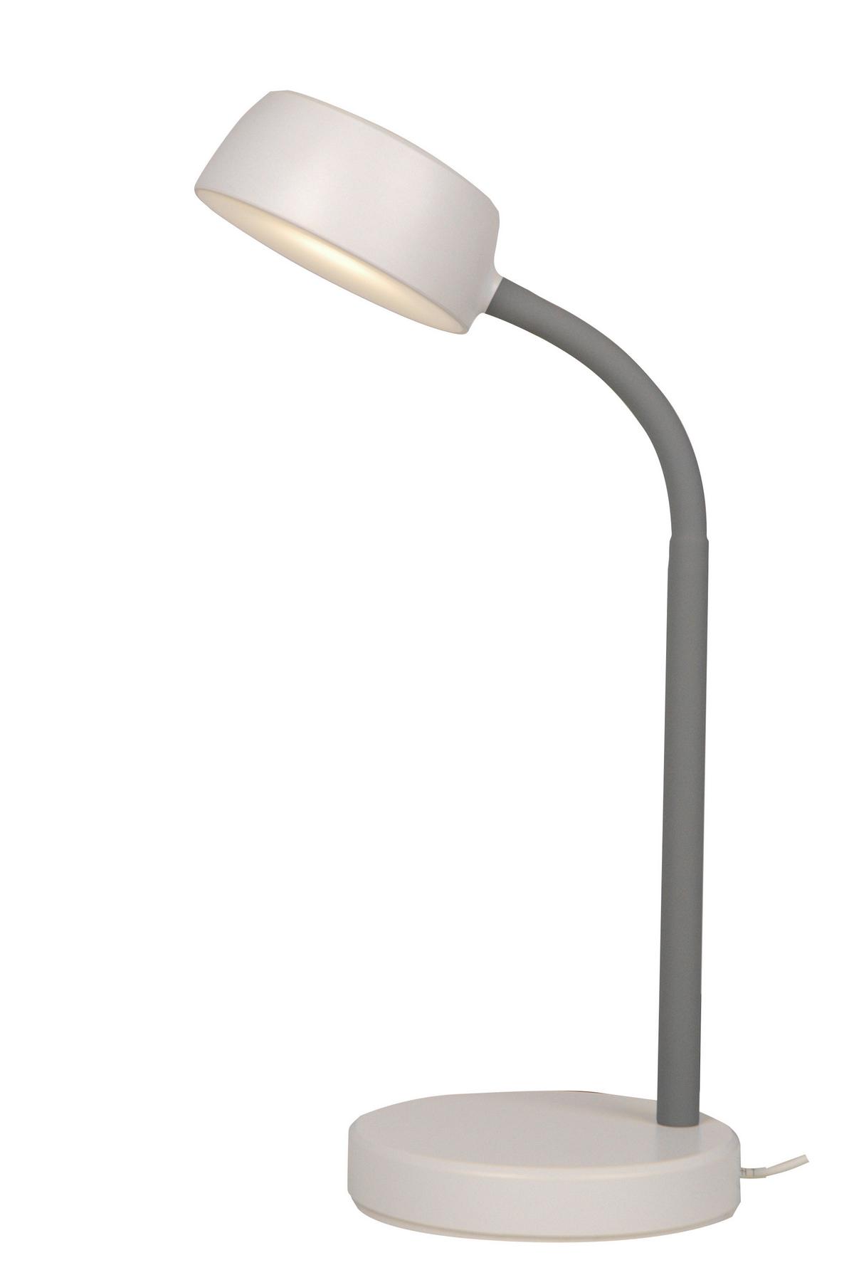 Led Íróasztali Lámpa Berry - fehér, műanyag/fém (14.5/28/14.5cm) - Rabalux