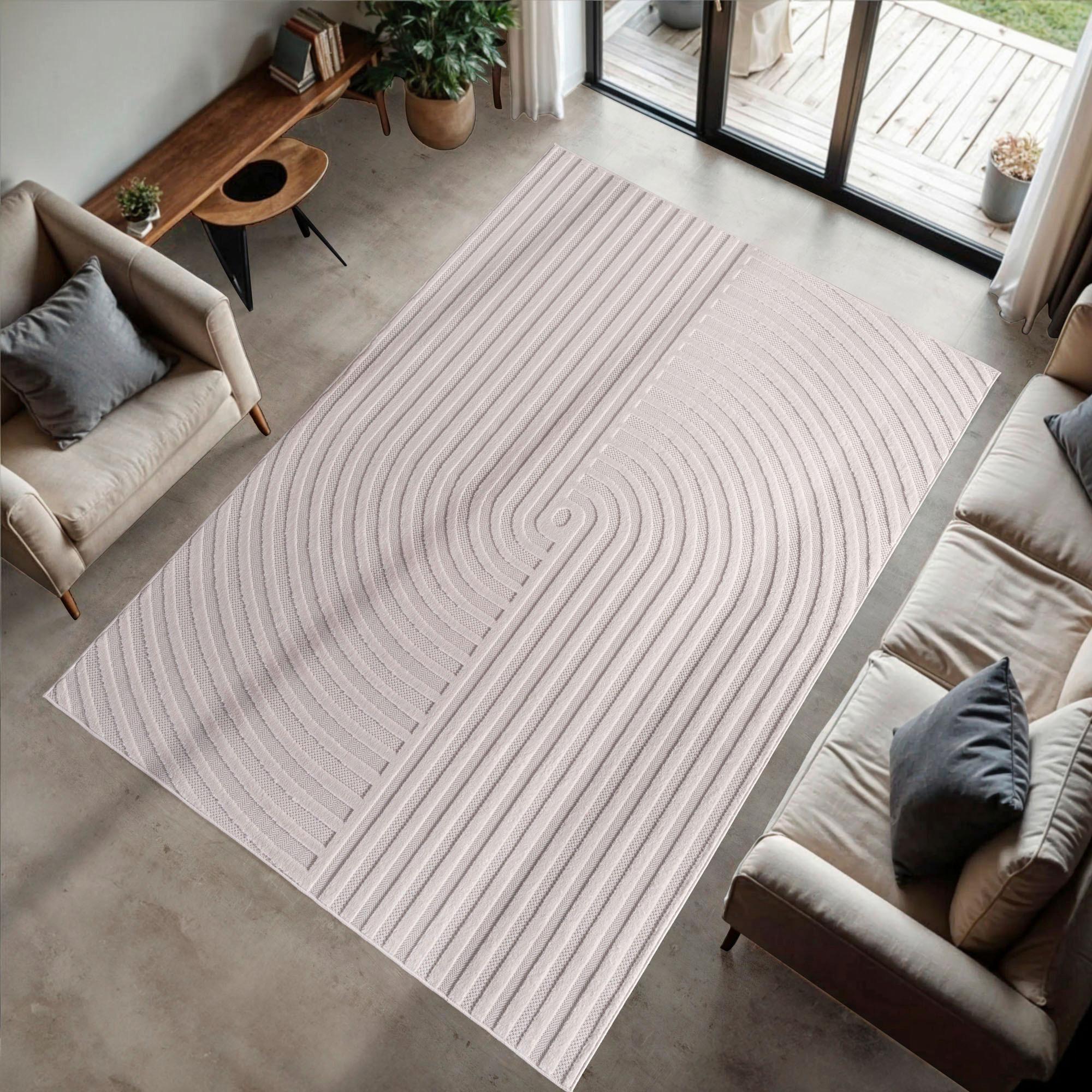 Flachwebteppich, Creme Doha - Creme, Basics, Textil (80/150cm)