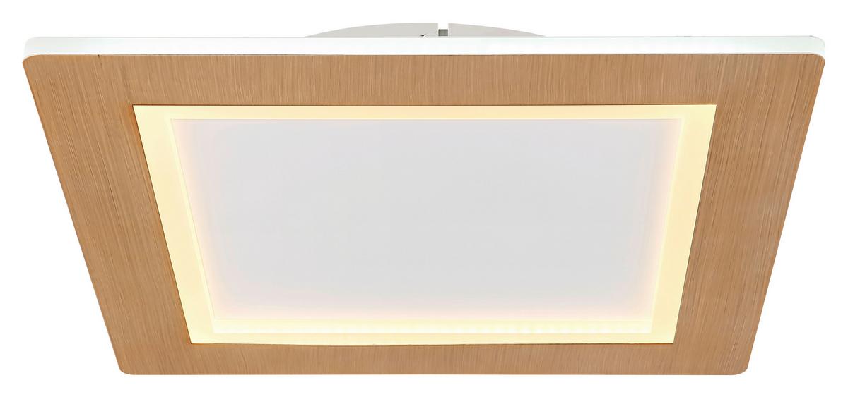 LED-Deckenleuchte 41767-30q - Opal/Weiß, Basics, Kunststoff/Metall (40/40/5cm) - Globo