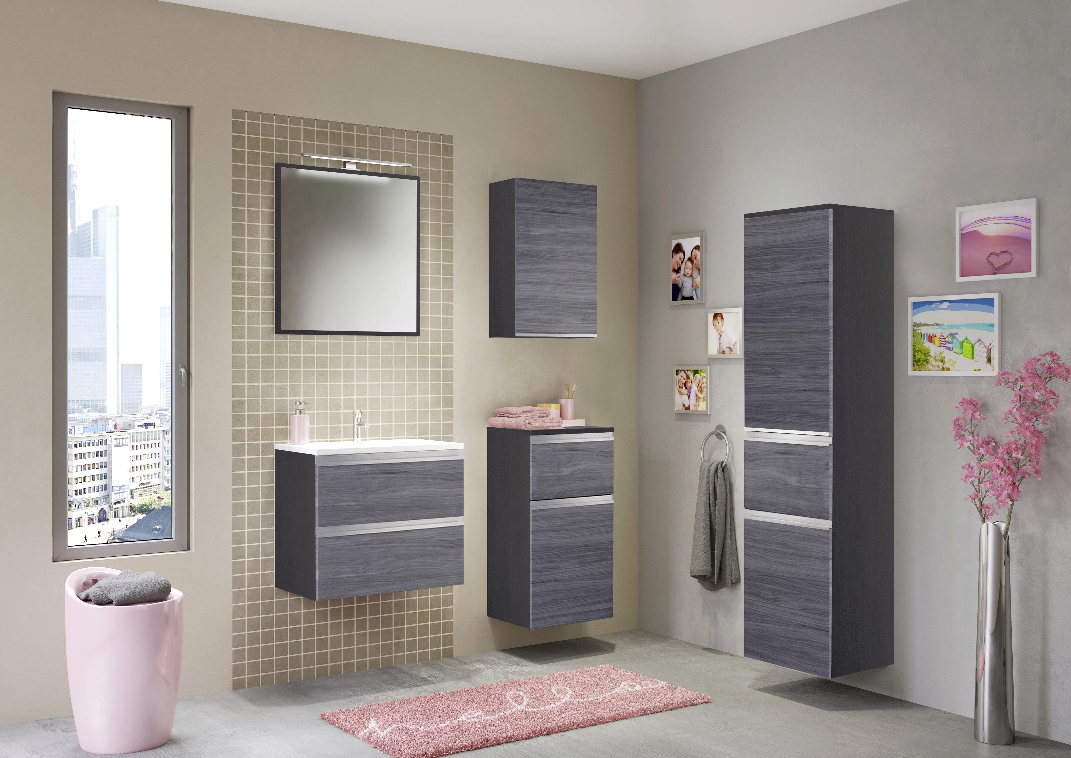 MID.YOU Waschtisch Mit Soft-Close Arezzo B: 60cm Graphit Dekor