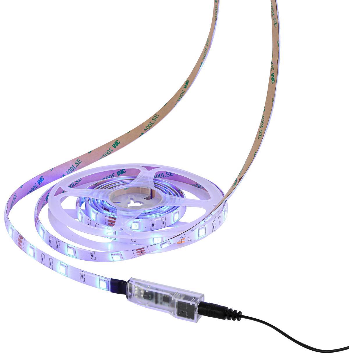 Led Díszlámpa Malte - fekete/fehér, Modern, műanyag (500cm) - Luca Bessoni