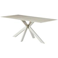 Esstisch Logan Keramik Beige, B: 180 cm - Beige, KONVENTIONELL, Keramik/Metall (180/76/90cm) - MID.YOU