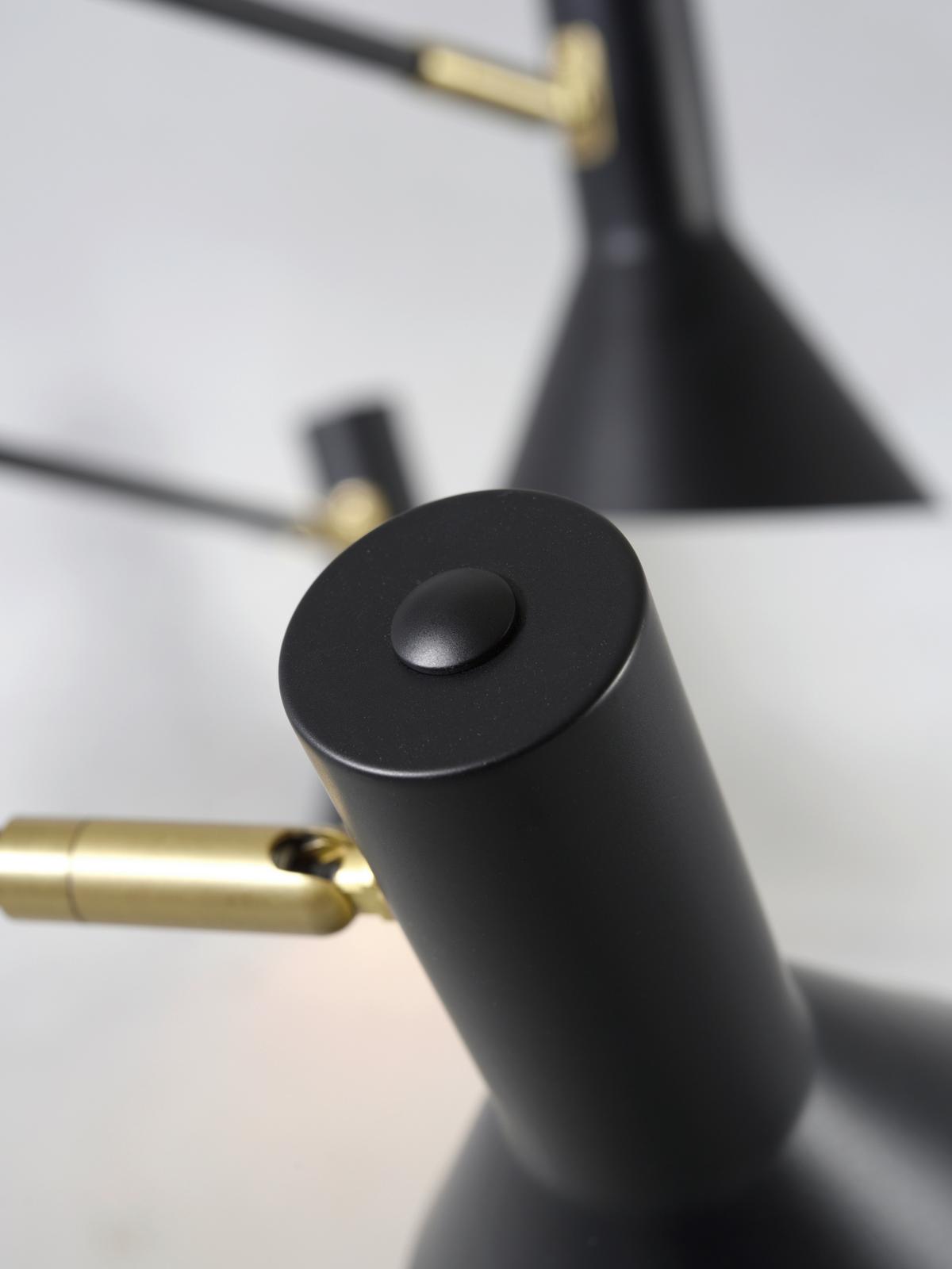 Deckenleuchte Izmir D: 124 cm 6-Flammig - Schwarz, Design, Metall (124/39cm) - It's about Romi