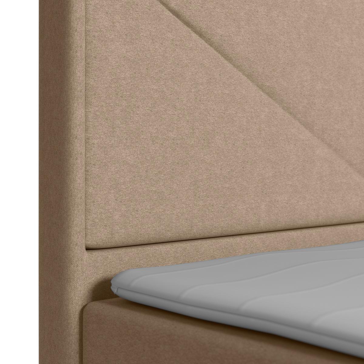 Boxspringbett Mit Bettkasten Lima 180x200 Cm Naturfarben - Schwarz/Naturfarben, MODERN, Karton/Holzwerkstoff (180/200cm) - MID.YOU