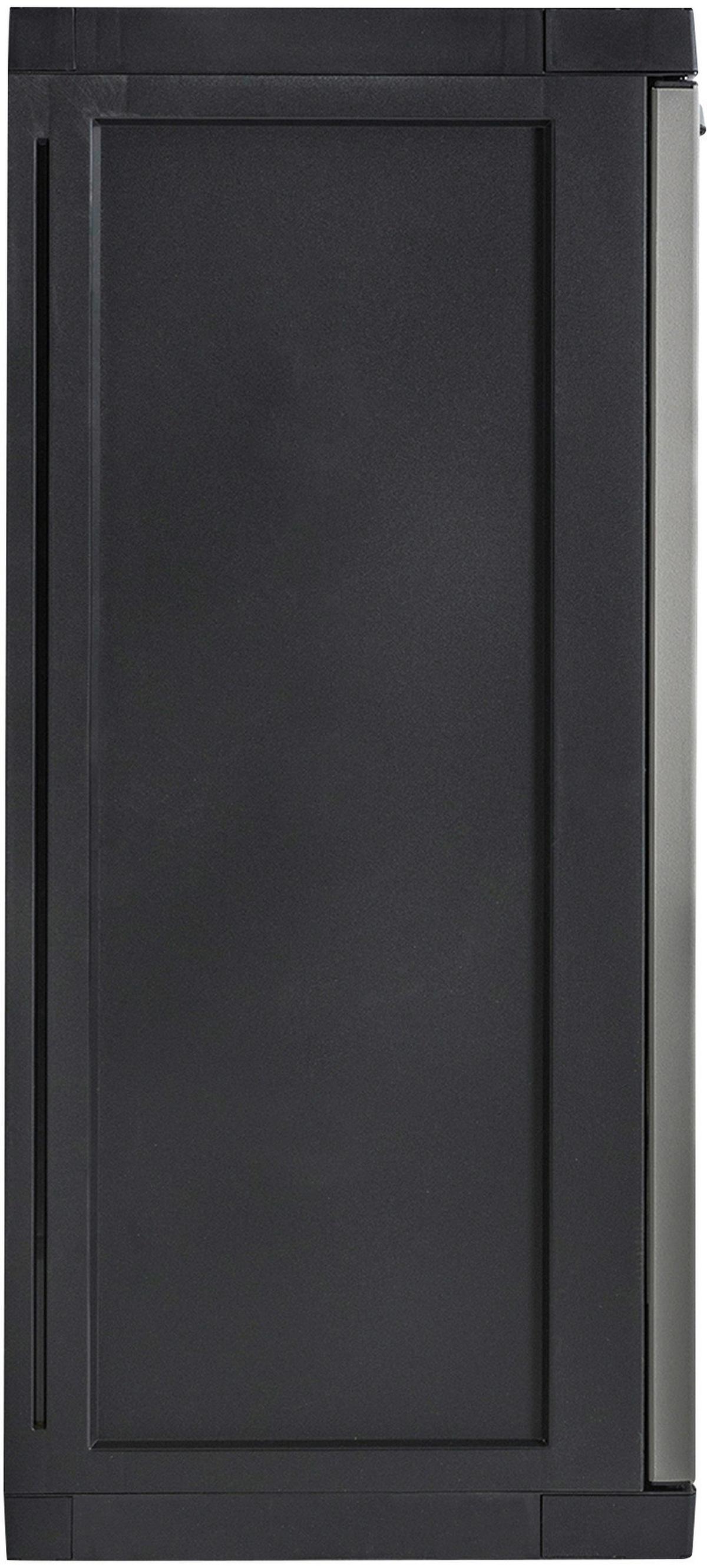 Werkzeugschrank Bio Midi Klein 65x85x37 cm versperrbar - Hellgrau/Schwarz, Basics, Kunststoff (65/85/37cm)