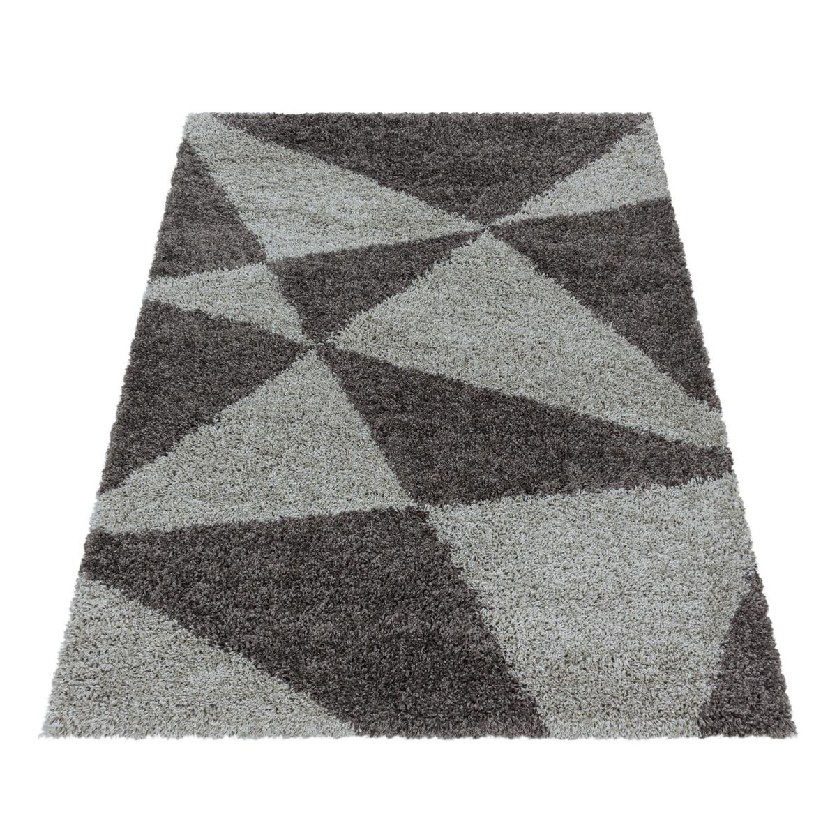 Hochflor Teppich Taupe Naturfaser Tango 140x200 cm - Taupe, Design, Textil (140/200cm)