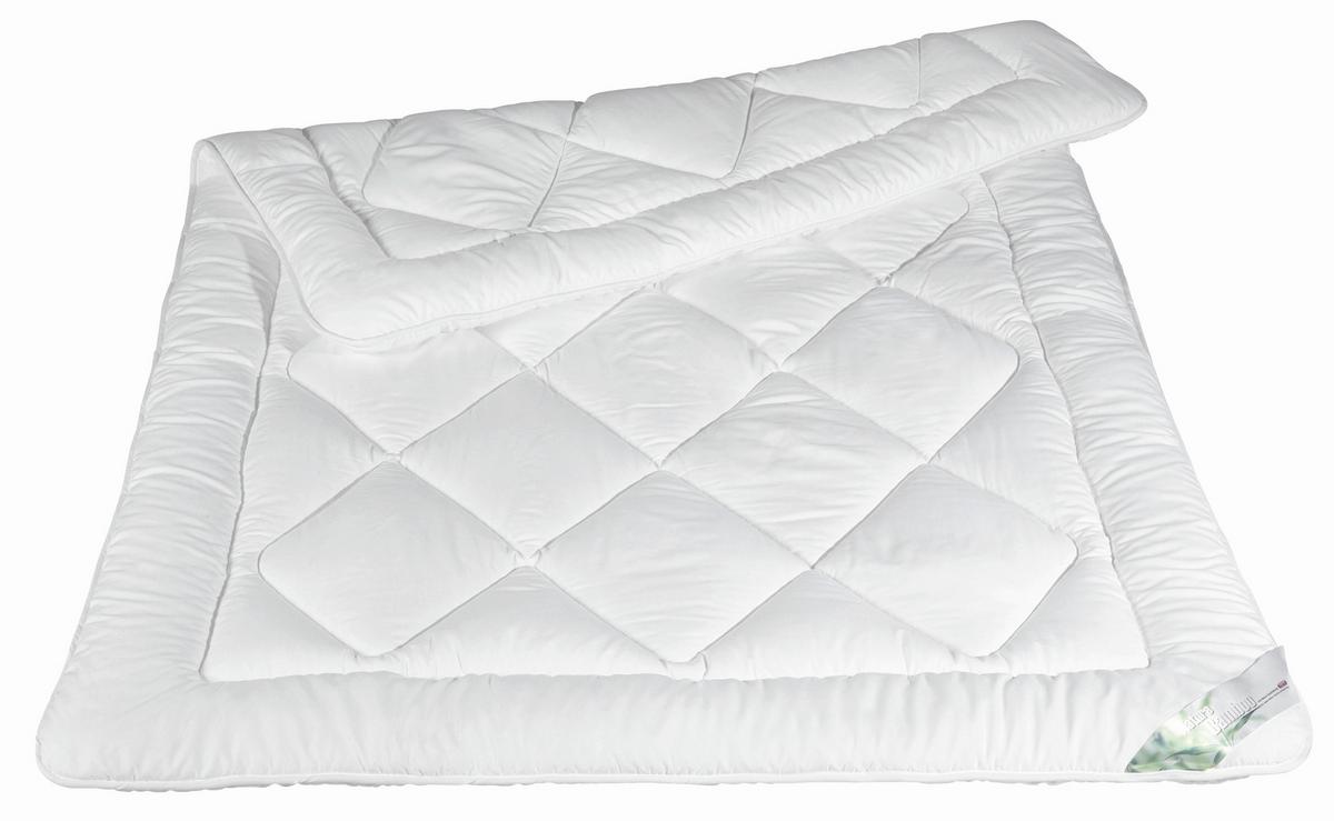 Steppdecke Nature Bamboo Normal Klaus 140x200 Cm - Weiß, KONVENTIONELL, Textil (140/200cm)