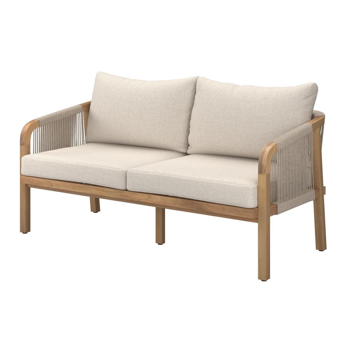 Loungegarnitur Talinn - Akaziefarben, MODERN, Holz (100/65/36cm) - Beldano