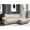 Ecksofa Velo Beige S: 250x160 cm - Beige/Schwarz, Design, Textil (250/160cm) - MID.YOU