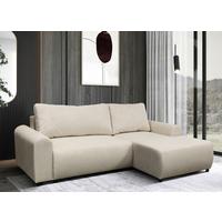Ecksofa Velo Beige S: 250x160 cm - Beige/Schwarz, Design, Textil (250/160cm) - MID.YOU