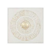 Nástenná dekorácia GOLDEN EYE - biela/zlatá, Modern, kov (90/3/90cm) - Mömax