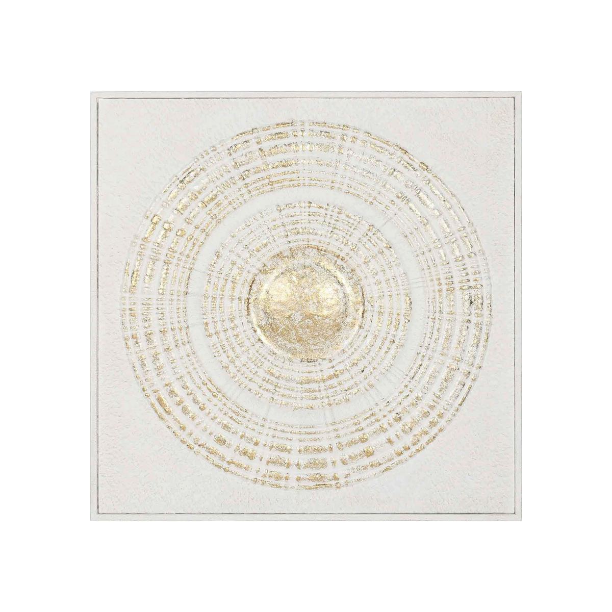 Nástenná dekorácia GOLDEN EYE - biela/zlatá, Modern, kov (90/3/90cm) - Mömax