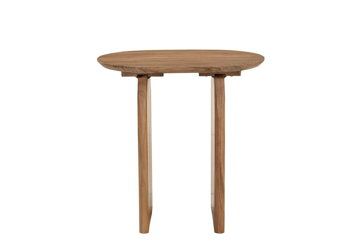 BEISTELLTISCH Akazie Natur B: 60cm - Naturfarben, Design, Holz (60/45/61cm) - MID.YOU