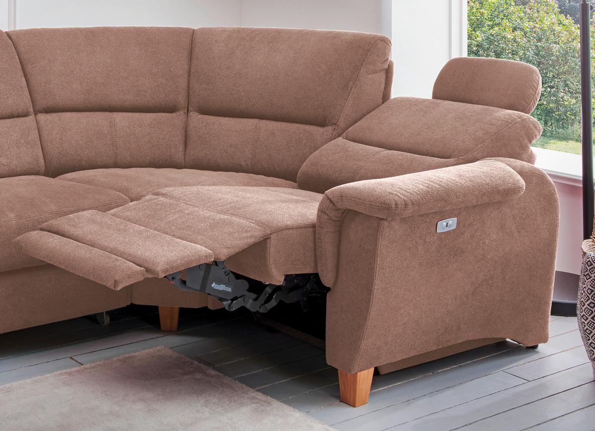 Ecksofa Parole Hellbraun S:238/241 cm - Wildeiche/Hellbraun, KONVENTIONELL, Textil (238/241cm) - Livetastic
