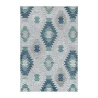 Flachwebeteppich Bahama - Blau, Design, Textil (240/340cm) - Novel