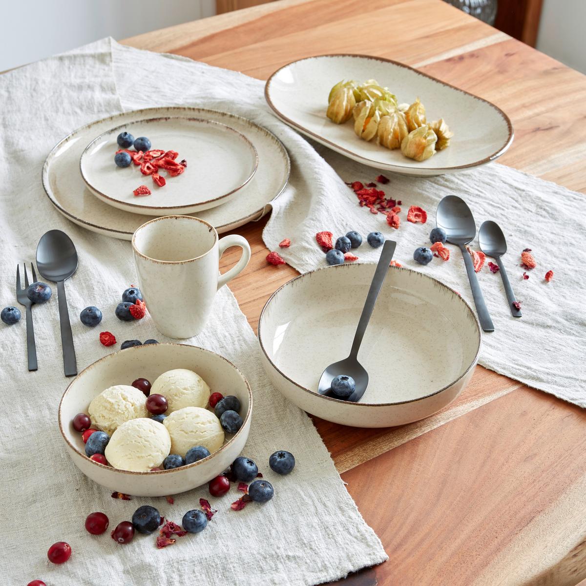 Dessertteller Porzellan Rund, Beige Sonora ca. 19 cm - Beige, MODERN, Keramik (19cm) - James Wood