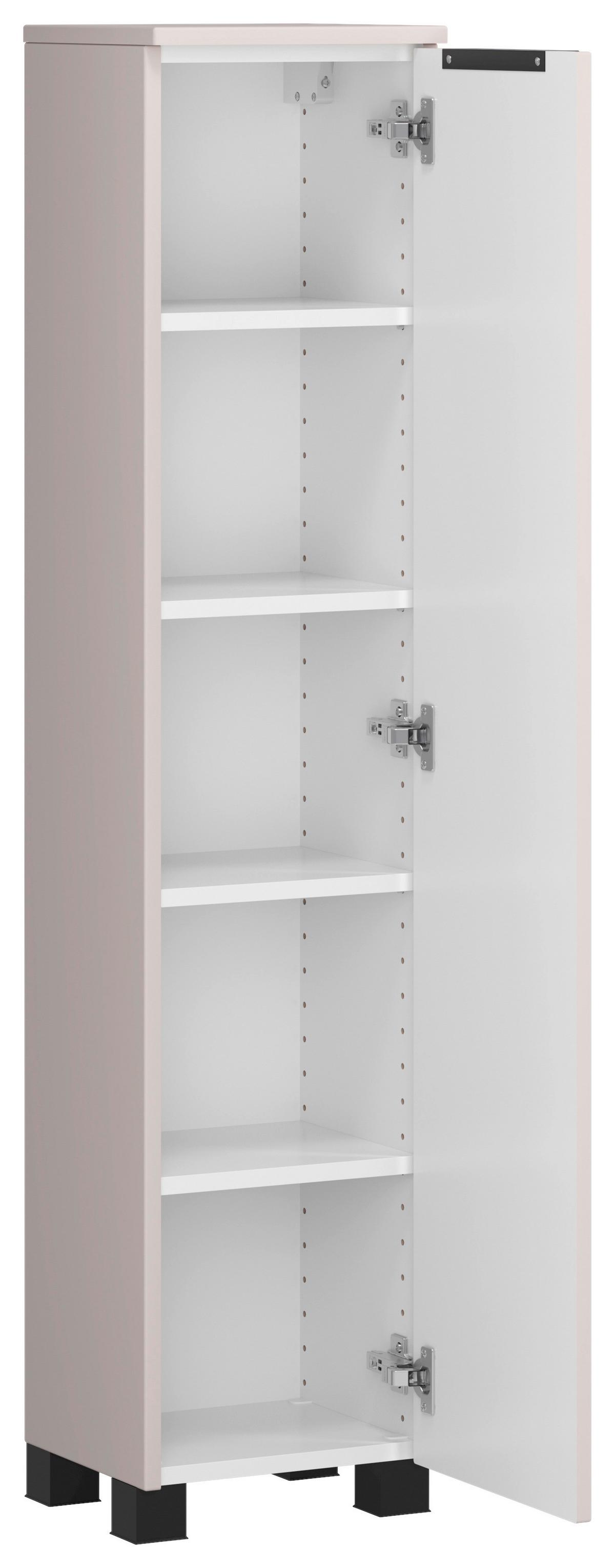 Midischrank Sevilla Kaschmir, Schwarz - Kaschmir/Schwarz, MODERN, Holzwerkstoff (30/130/35cm) - Held