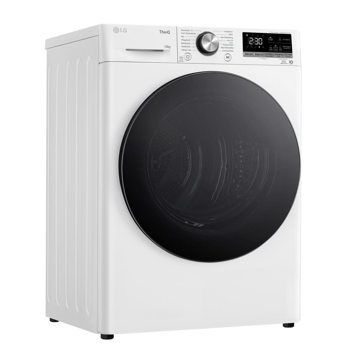 Trockner V9a2xt Weiss - Weiß, Basics, Glas/Kunststoff (60/85/66cm) - LG
