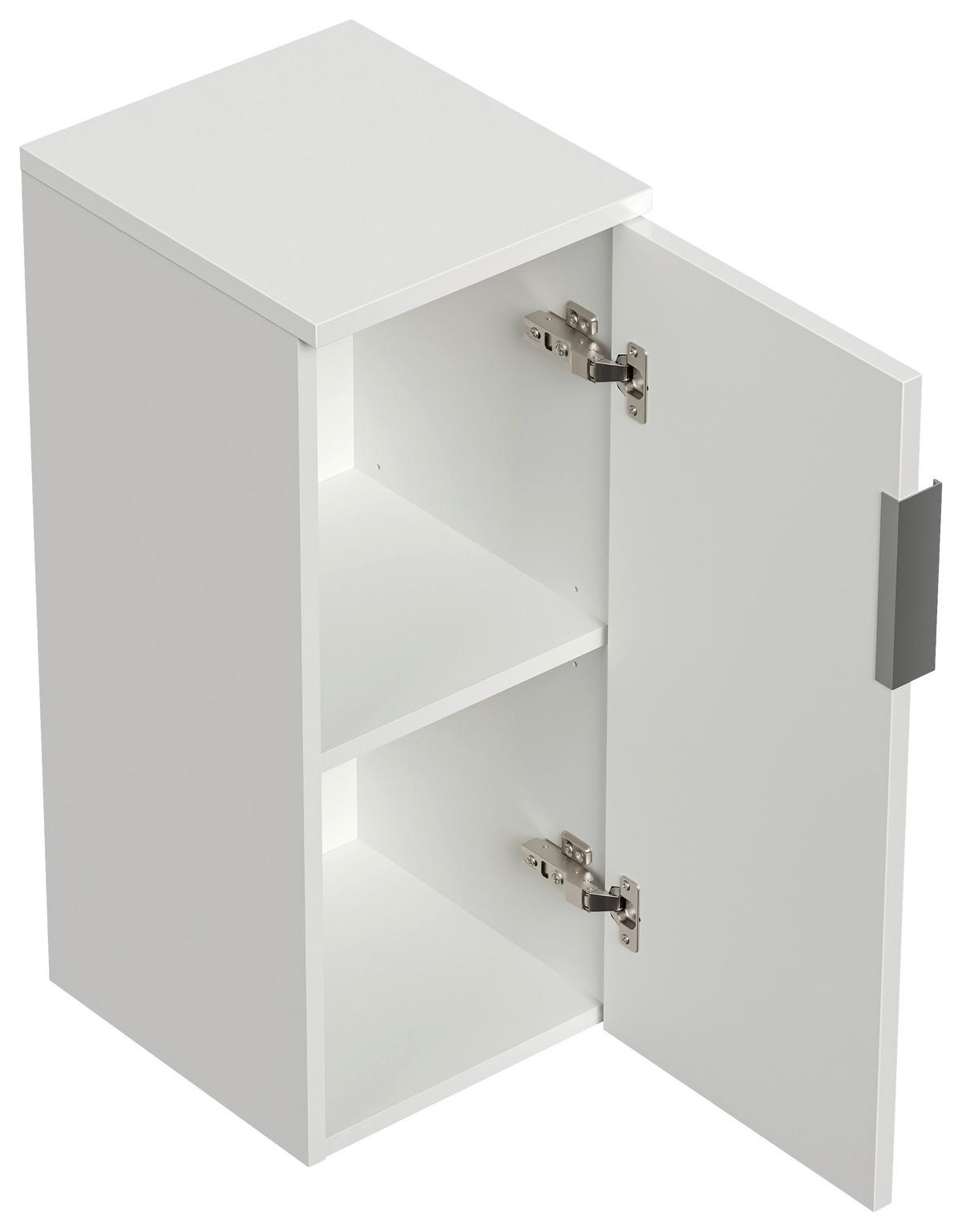 WASCHTISCHKOMBI Slimline Weiß B: 59,5cm - Weiß, Basics, Holzwerkstoff/Stein (59,5cm) - MID.YOU