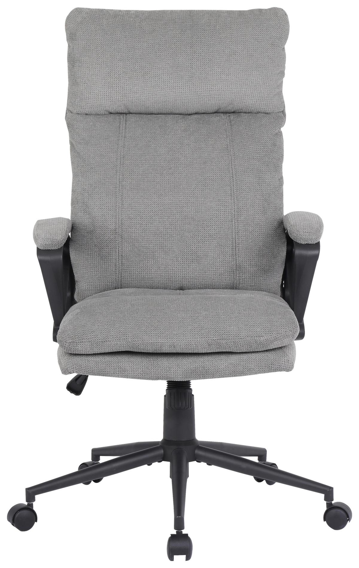 Chefsessel Anna 2 - Schwarz/Grau, MODERN, Holz/Kunststoff (63/122/68cm)