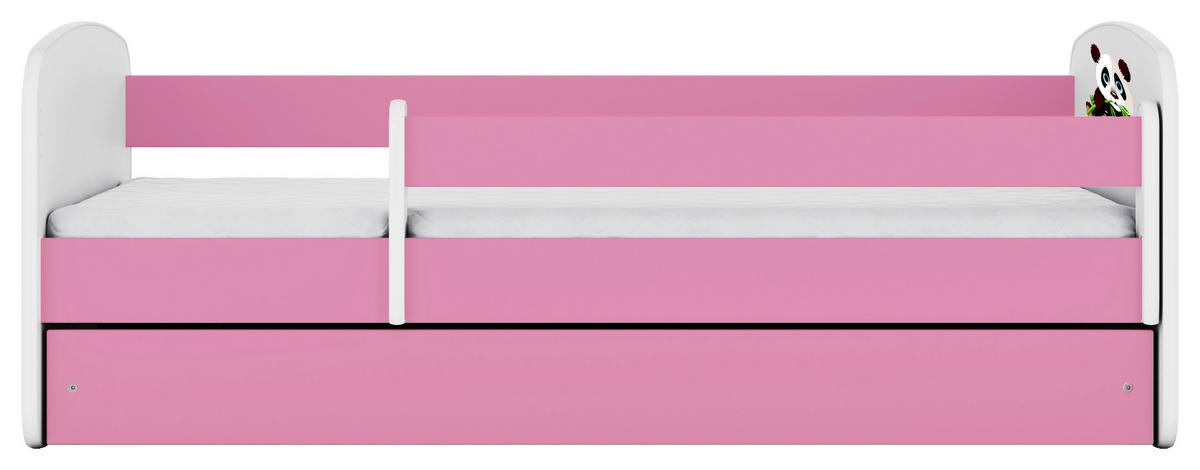 Kinder-/Juniorbett Babydreams inkl. Matratze 80x160 - Pink/Birkefarben, MODERN, Holz/Holzwerkstoff (80/160cm) - MID.YOU