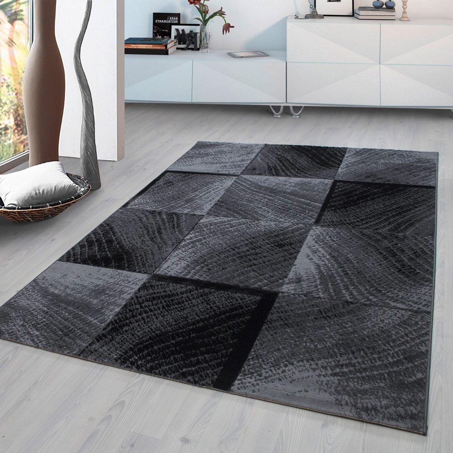 Webteppich Schwarz Naturfaser Plus 120x170cm - Schwarz, Design, Textil (120/170cm)