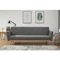 Schlafsofa Grau B: 212 Cm - Naturfarben/Grau, MODERN, Textil (212/79/85cm) - Livetastic