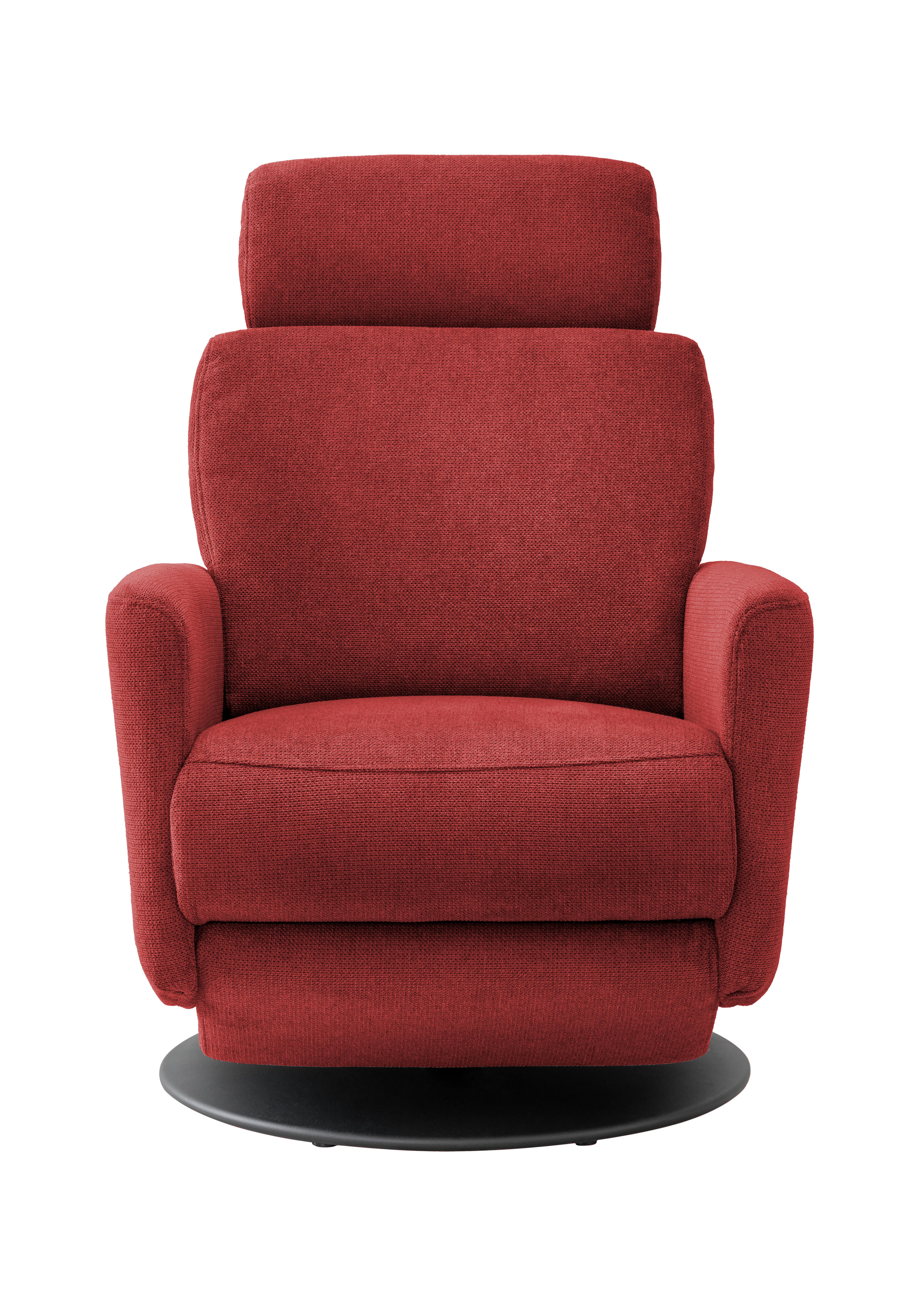 Relaxsessel Centrale T: 87-154 cm, Rot - Rot/Schwarz, MODERN, Textil (77/105/87-154cm) - Livetastic