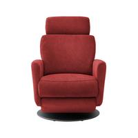 Relaxsessel Centrale T: 87-154 cm, Rot - Rot/Schwarz, MODERN, Textil (77/105/87-154cm) - Livetastic