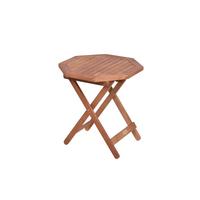 Gartentisch klappbar Mayfield Eukalyptusholz ⌀ 46 cm - Braun, Basics, Holz (46/46/48cm) - Gardenson
