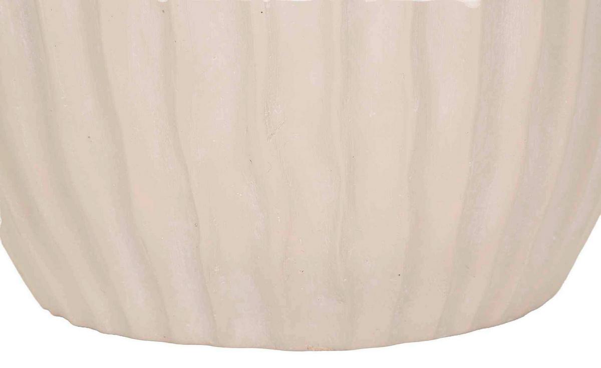 Vase Mist Pot Creme B: 26,5 cm - Creme, Basics, Metall (26,5/26/26,5cm)