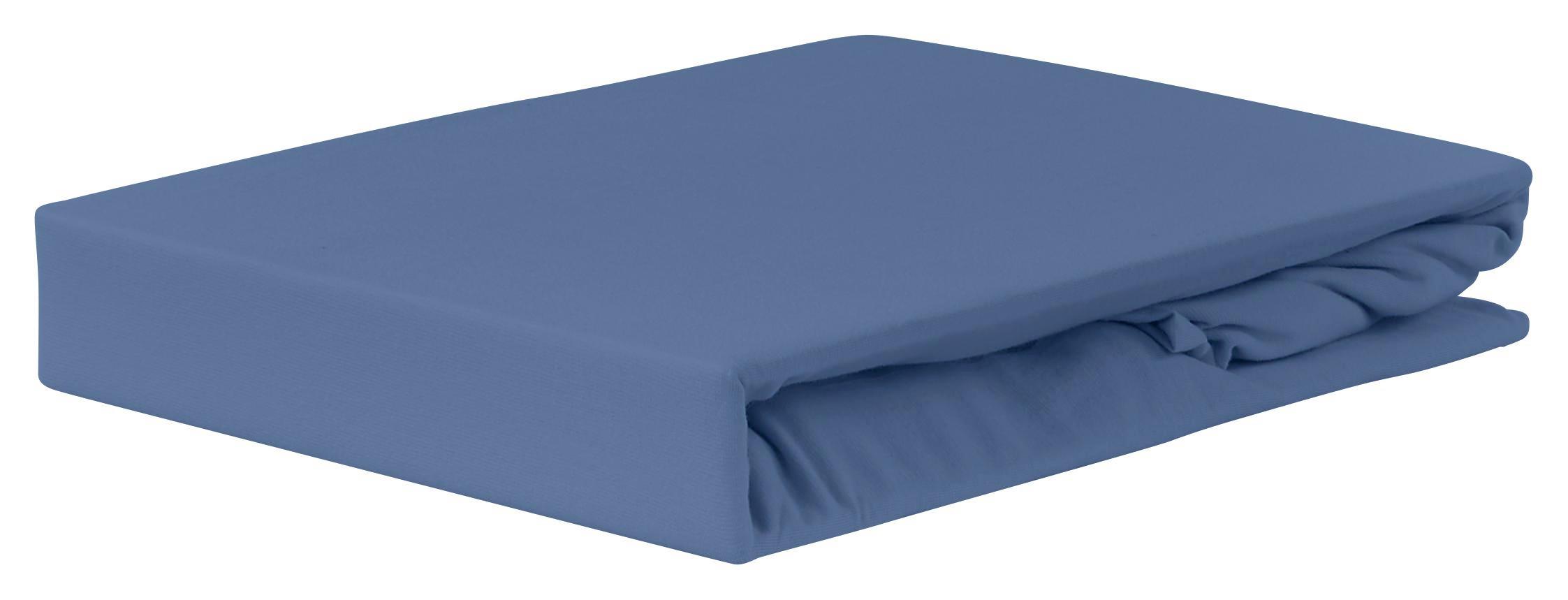 Gumis Lepedő Jardena 160x200 Cm - Kék, konvencionális, Textil (160/200cm) - Ombra