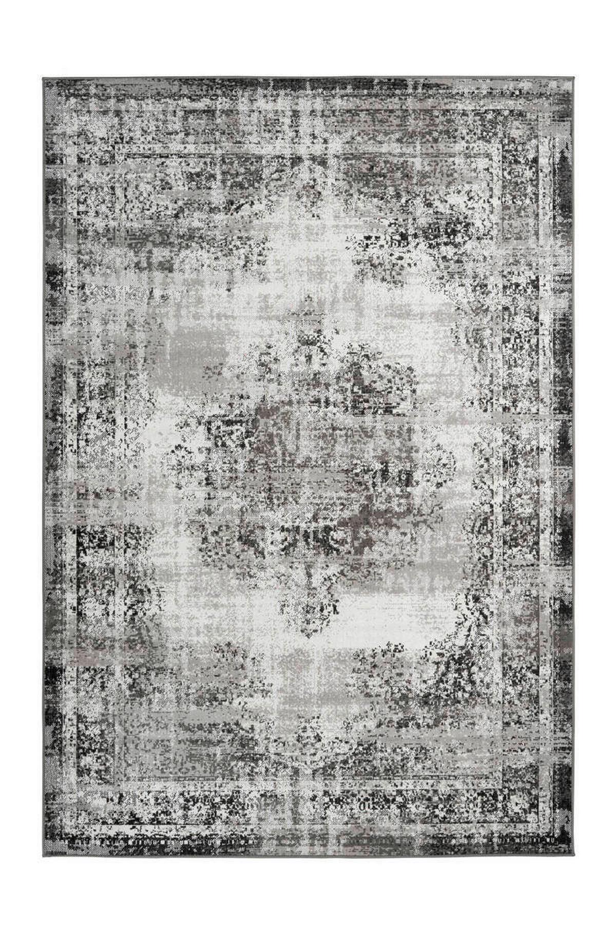 Orientalischer Webteppich Anthrazit 80x150 cm - Anthrazit, Design, Textil (80/150cm) - Kayoom