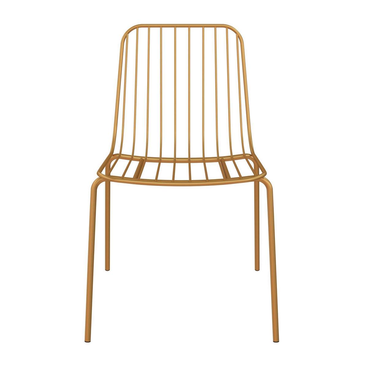 Stuhl-Set Caden Goldfarben B: 56 cm - Goldfarben, Design, Metall (56/80/52cm) - MID.YOU