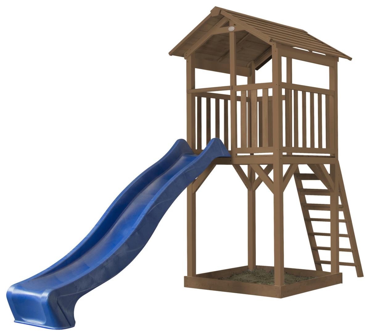 Spielturm Axi Beach Tower - Blau/Braun, KONVENTIONELL, Holz (111/242/349cm) - Ambia Garden
