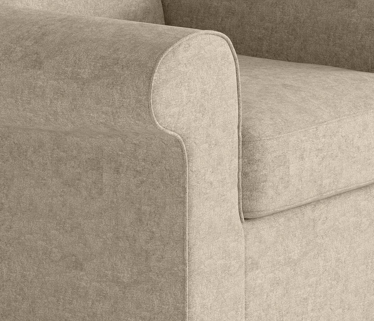 Ohrensessel Madonna Hellbraun B: 88 Cm - Hellbraun/Edelstahlfarben, Design, Textil (88/105/90cm) - Livetastic