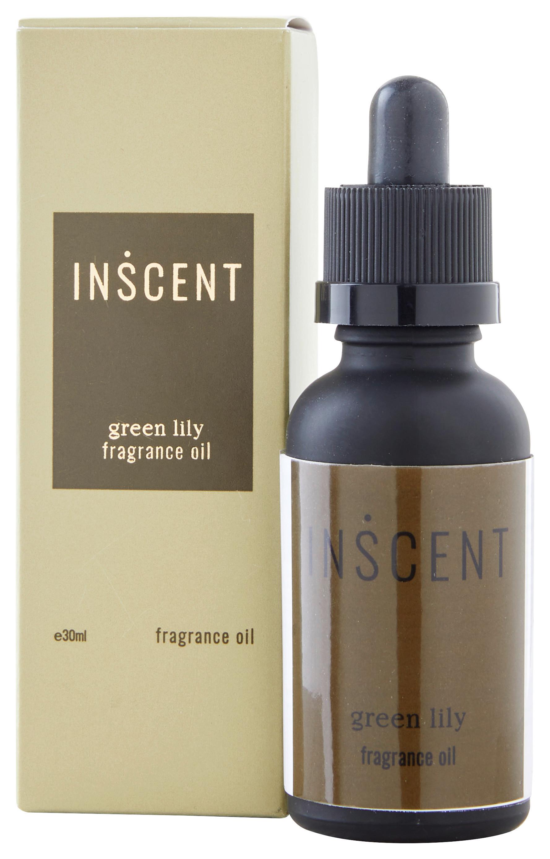Parfémovaný Olej Green Lily, 30ml - černá/tmavě zelená, Design, sklo (0,03l) - Inscent