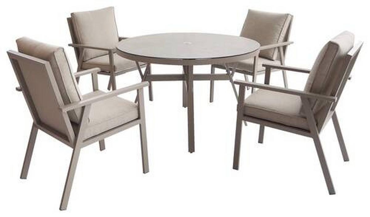 ZAHRADNÍ SESTAVA SANDRA - pískové barvy, Basics, kov/textil - Modern Living