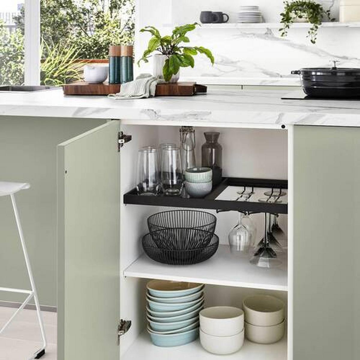 Einbauküche Sydney Frei Planb. Planbar Modern, Grifflos - MODERN, Holzwerkstoff - Vertico