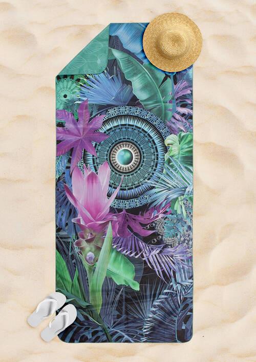 Sporthandtuch Zehra Multicolor 50x100 cm - Multicolor, Trend, Textil (50/100cm)