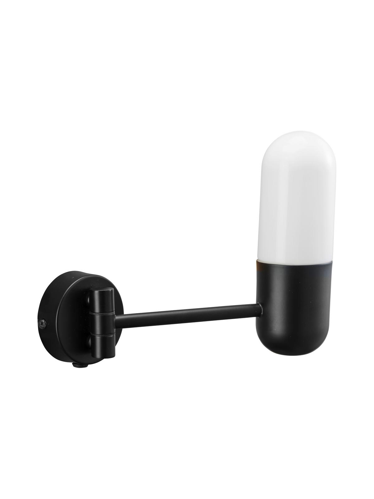 Wandleuchte 3501423  Zeta - Schwarz, KONVENTIONELL, Metall (8,5/21cm)
