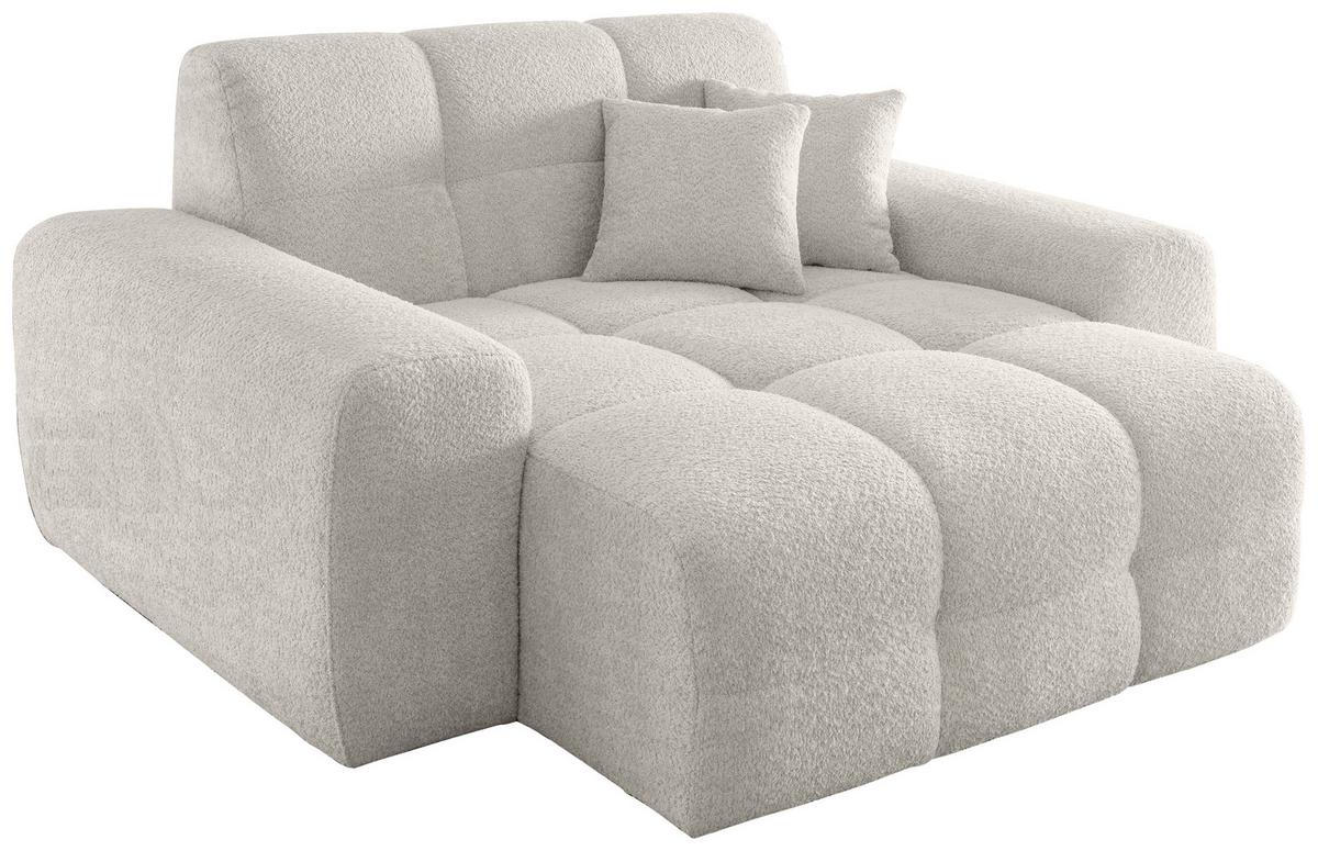 XXL-Sessel Bosco, Weiß B: 181 cm - Schwarz/Weiß, MODERN, Textil (181/87/155cm) - Livetastic