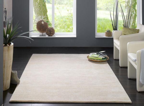 Orientteppich Naturfarben Naturfaser Kabru Uni 70x140 cm - Naturfarben, Basics, Textil (70/140cm) - Cazaris