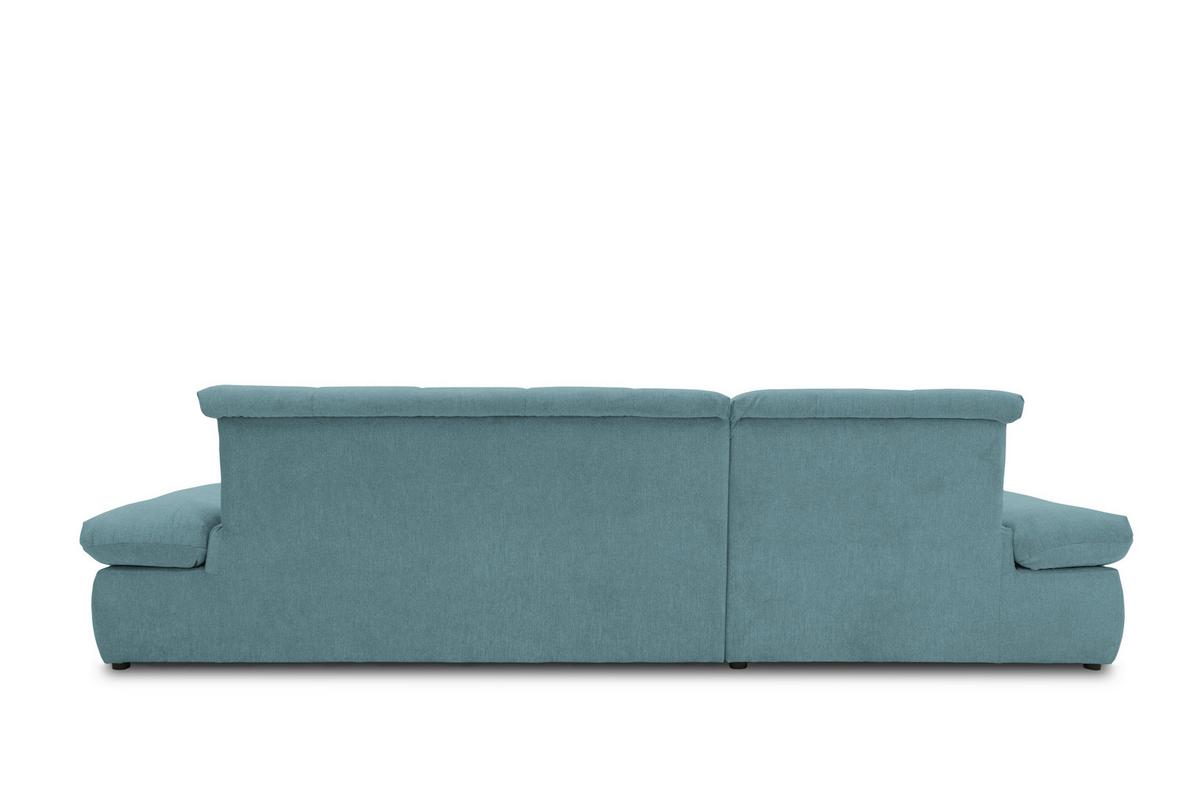 Ecksofa mit Schlaffunktion Moric Petrol Mikrofaser - Chromfarben/Petrol, KONVENTIONELL, Textil (172/300cm) - MID.YOU