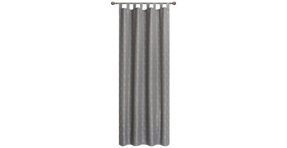 Vorhang mit Schlaufen und Band Elea B: 140 cm Silber - Silberfarben, ROMANTIK / LANDHAUS, Textil (140/255cm) - James Wood