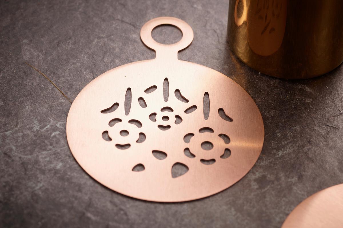 Kaffeeset Echtwerk Kaffeezubehör-Set - Kupferfarben, Design, Metall (10,5cm) - Echtwerk